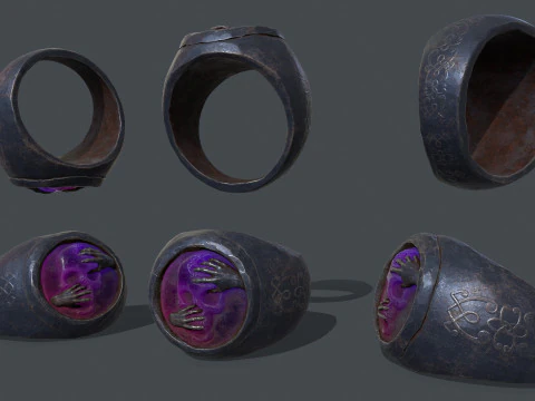 Skull Ring 3D Model