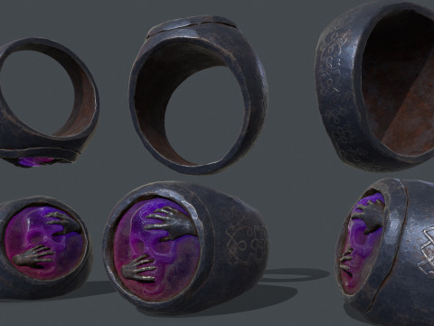 Skull Ring Modelo 3D