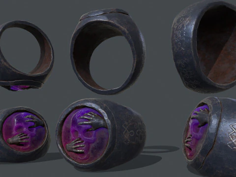 Skull Ring 3D Model