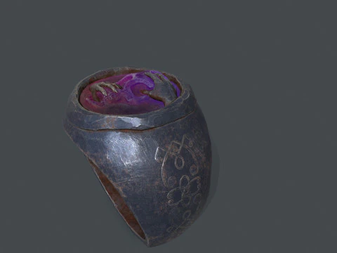 Skull Ring 3D Model