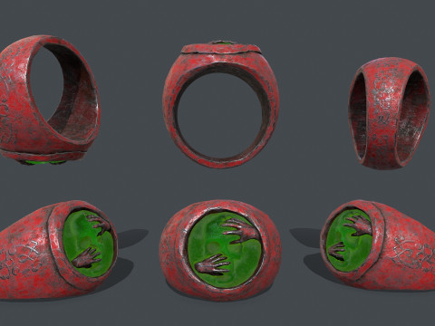 Skull Ring 3D 模型