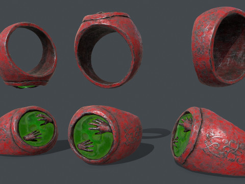 Skull Ring 3D-Modell