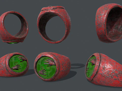 Skull Ring 3D Model