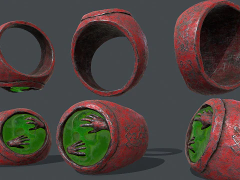 Skull Ring 3D Model