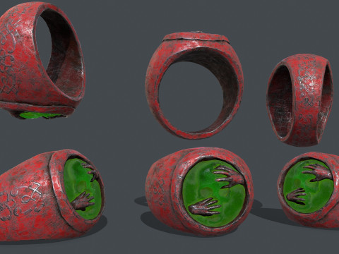 Skull Ring 3D-Modell