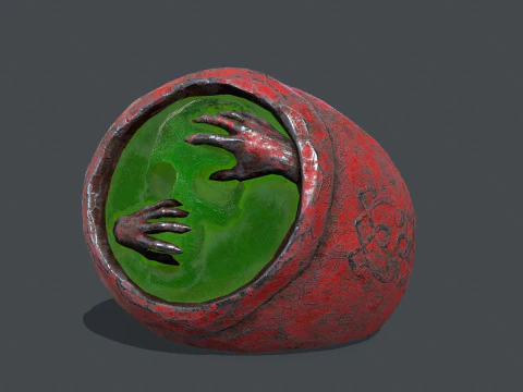 Skull Ring 3D Model