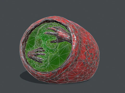 Skull Ring 3D Model
