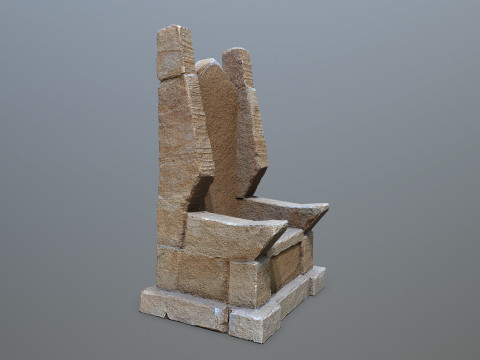 Stone Throne Modelo 3D