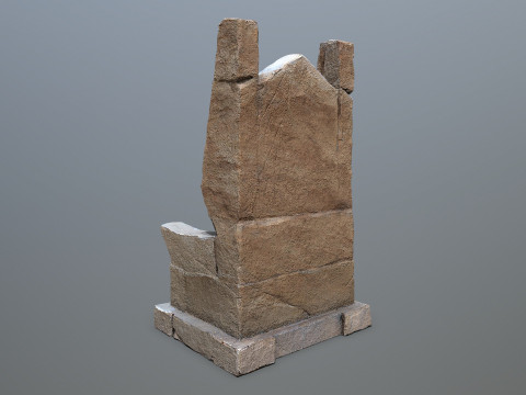 Stone Throne Modelo 3D