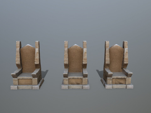 Stone Throne Modelo 3D