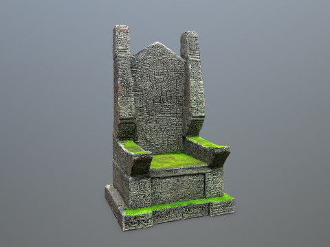 Stone Throne 3D-Modell