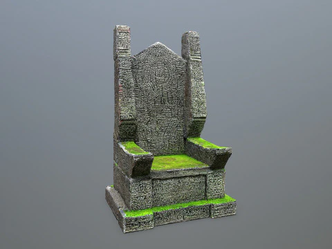 Stone Throne 3D Model