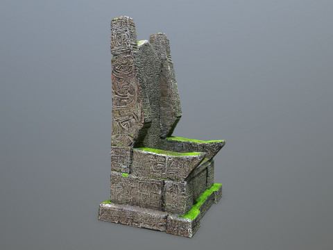 Stone Throne 3D-Modell