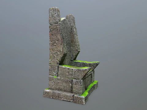 Stone Throne 3D Model