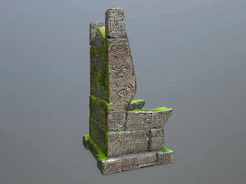 Stone Throne 3D Model