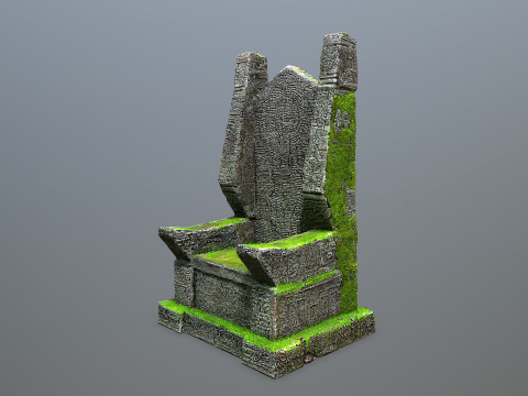 Stone Throne 3D-Modell