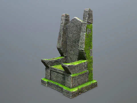 Stone Throne 3D Model