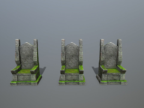 Stone Throne 3D-Modell