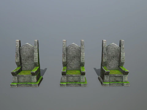 Stone Throne 3D Model
