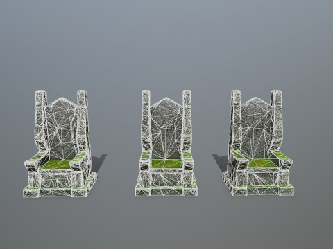 Stone Throne 3D-Modell