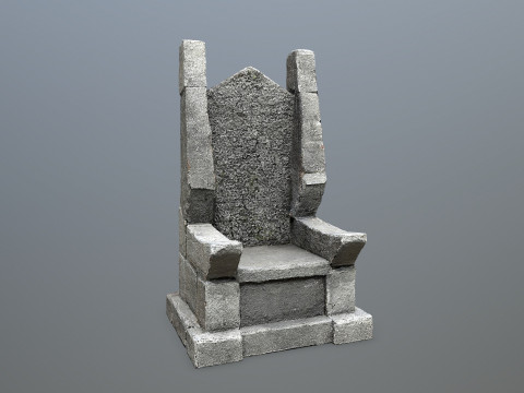 Stone Throne 3D Model