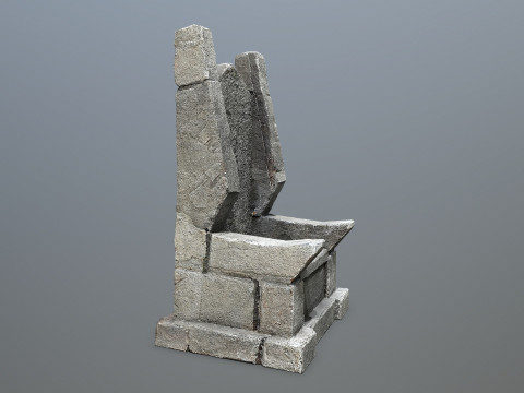 Stone Throne 3D Model