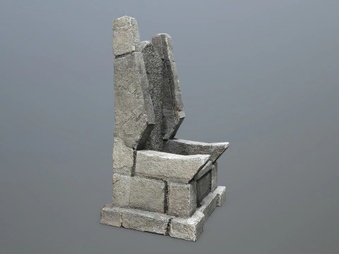 Trono de Pedra Modelo 3D