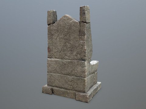 Stone Throne 3D Model
