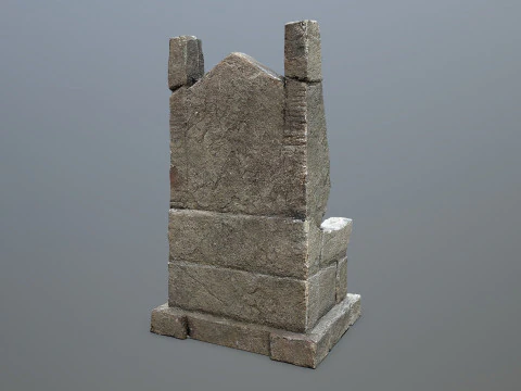 Trono de Pedra Modelo 3D