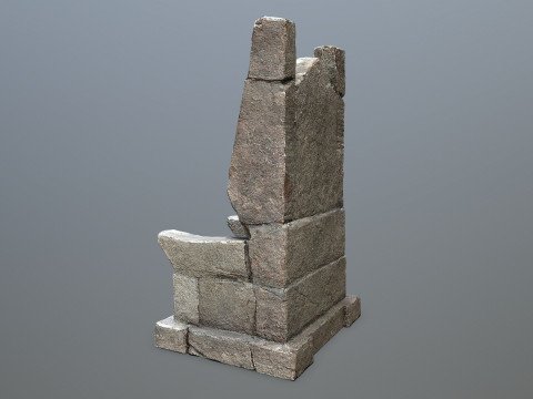 Stone Throne 3D Model