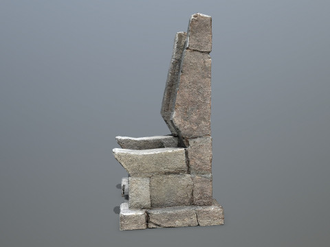 Stone Throne 3D Model