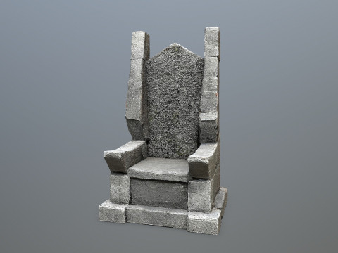 Stone Throne 3D Model