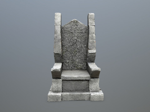 Stone Throne 3D Model