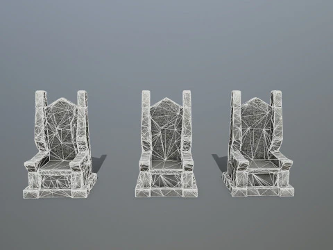 Trono de Pedra Modelo 3D