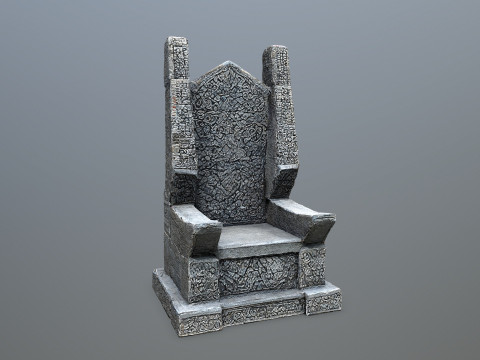 Stone Throne 3D-Modell