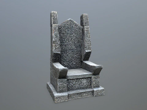 Stone Throne 3D Model