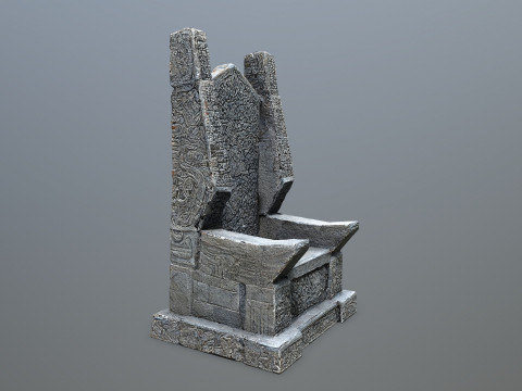 Stone Throne 3D-Modell
