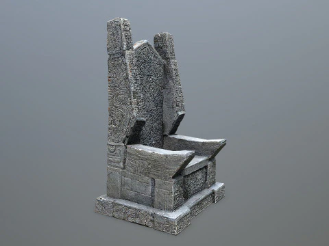 Stone Throne 3D Model