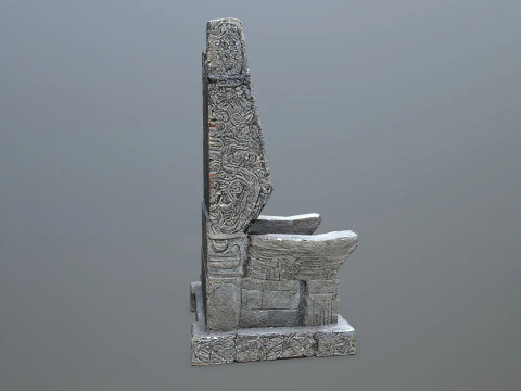 Stone Throne 3D Model
