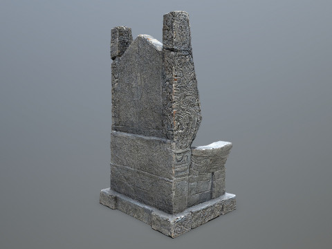 Stone Throne 3D-Modell
