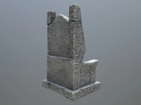 Stone Throne 3D Model