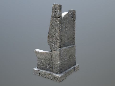 Stone Throne 3D-Modell