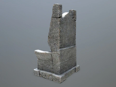 Stone Throne 3D Model