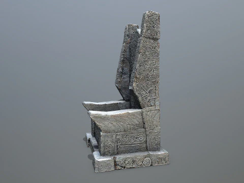 Stone Throne 3D Model