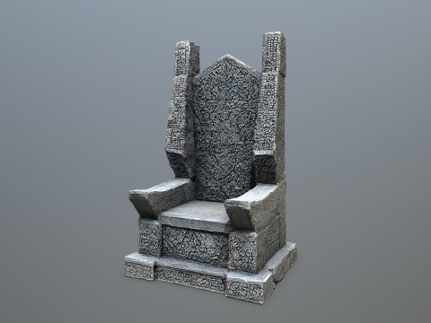 Stone Throne 3D-Modell