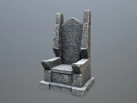 Stone Throne 3D Model
