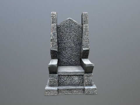 Stone Throne 3D-Modell