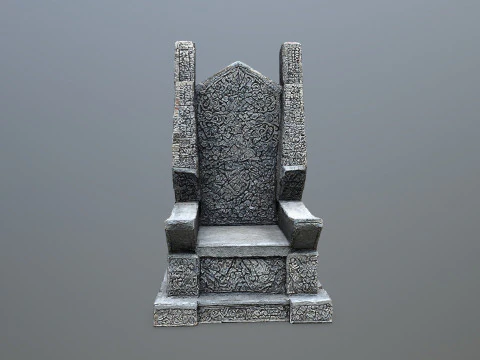 Stone Throne 3D Model