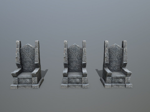 Stone Throne 3D-Modell