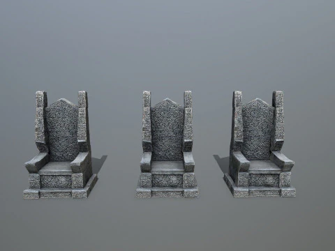 Stone Throne 3D Model